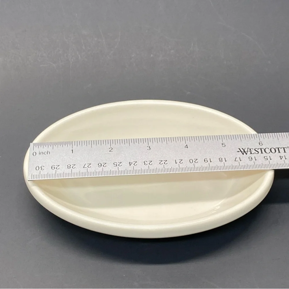 Vintage Brighton Restaurant Ware Oval Stoneware Side Dish Trinket 6.5 in. Soap